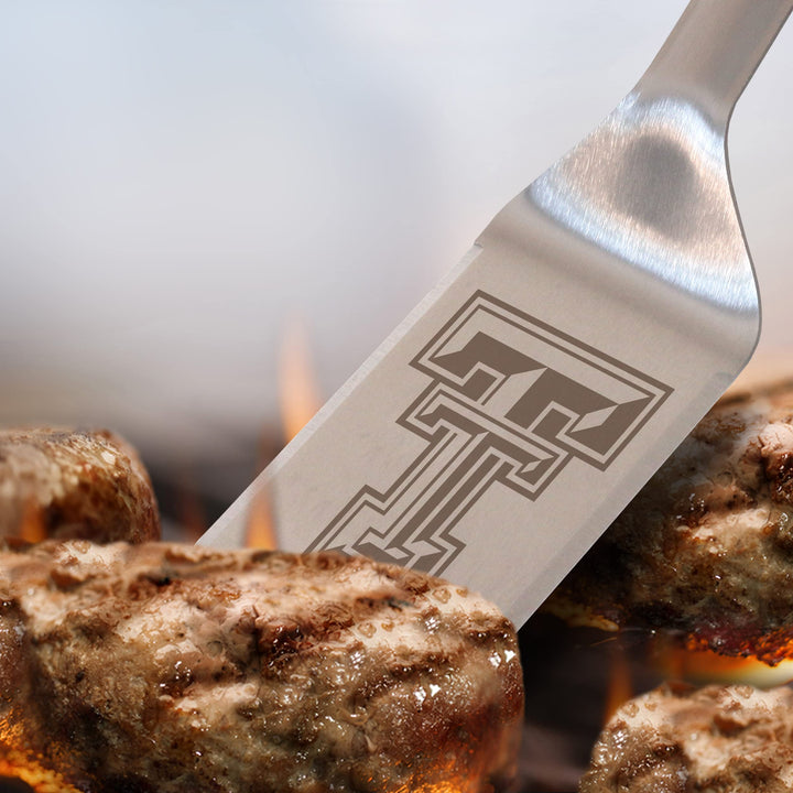 YouTheFan NCAA Texas Tech Red Raiders Stainless Steel BBQ Spatula with Bottle Opener