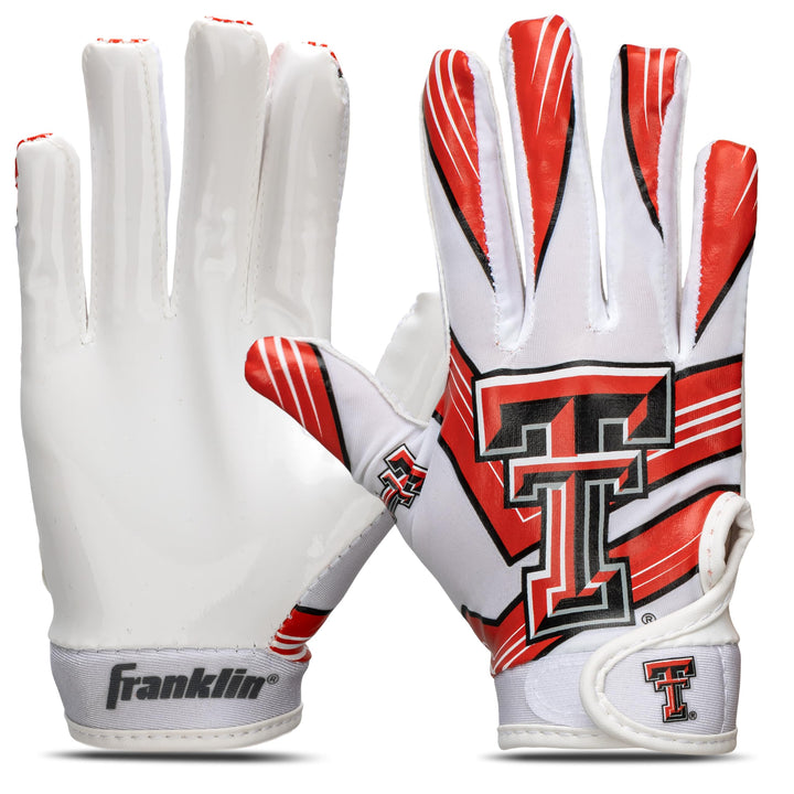 Franklin Sports Texas Tech Red Raiders Kids Football Receiver Gloves