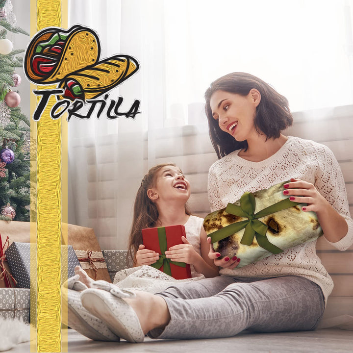 Tortilla Blanket Adult Size Double Sided Throw Blanket Novelty Gift for 300 GSM Soft Flannel 60 inches