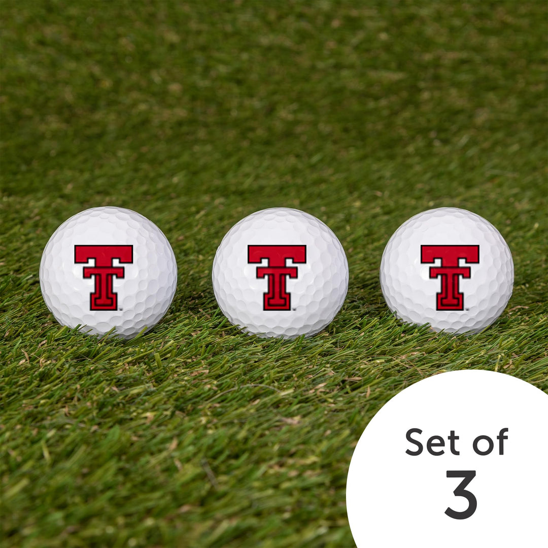 Texas Tech University Golf Balls 3 Pack – TTU Red Raiders
