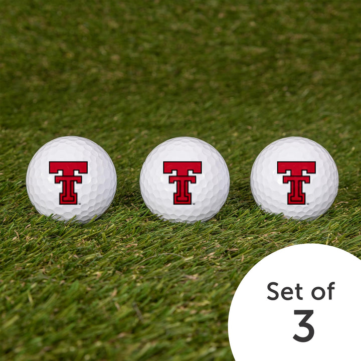 Texas Tech University Golf Balls 3 Pack – TTU Red Raiders