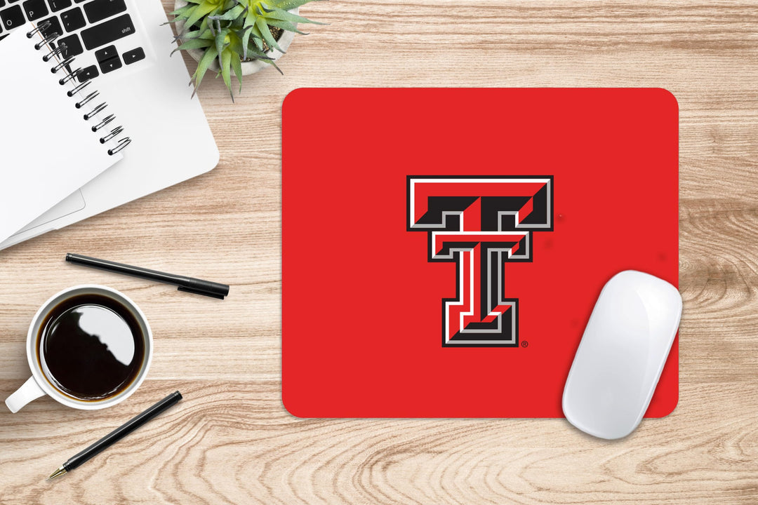 Mouse Pad, Fabric, Texas Tech University Standard/Floral Pink