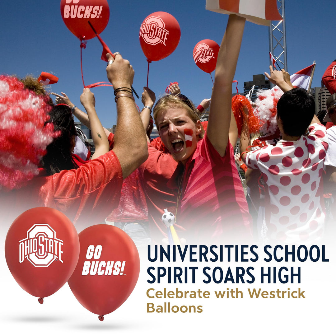 Texas Tech Red Raiders Balloons 10 Pack 11" Official Licensed Logos, Helium Quality Latex Balloons, Perfect for College Football Team Celebration, Decorated Front and Back by Westrick