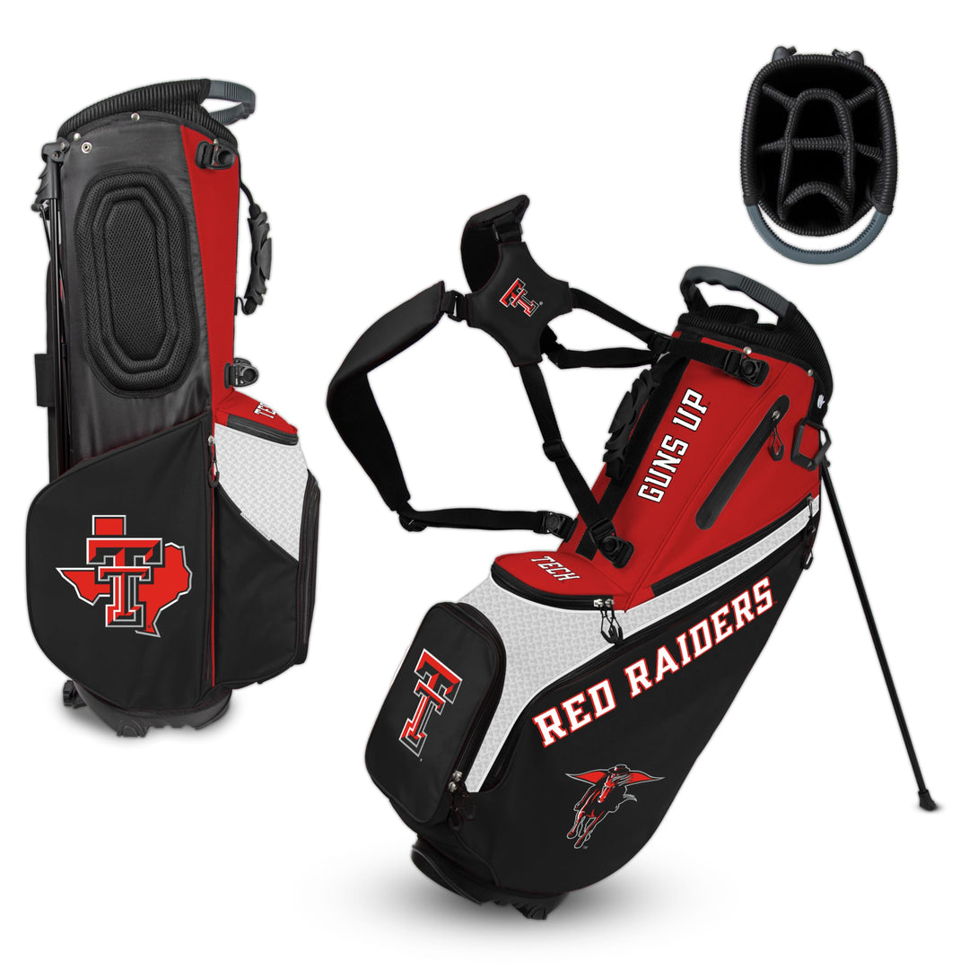 Team Effort Back Nine Stand Bag NCAA Texas Tech Red Raiders