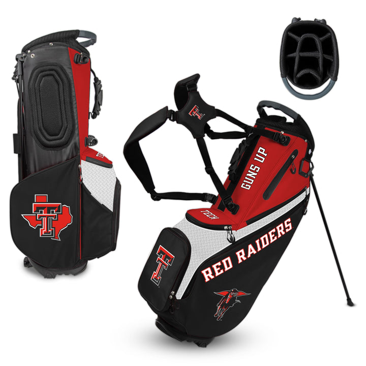Team Effort Back Nine Stand Bag NCAA Texas Tech Red Raiders