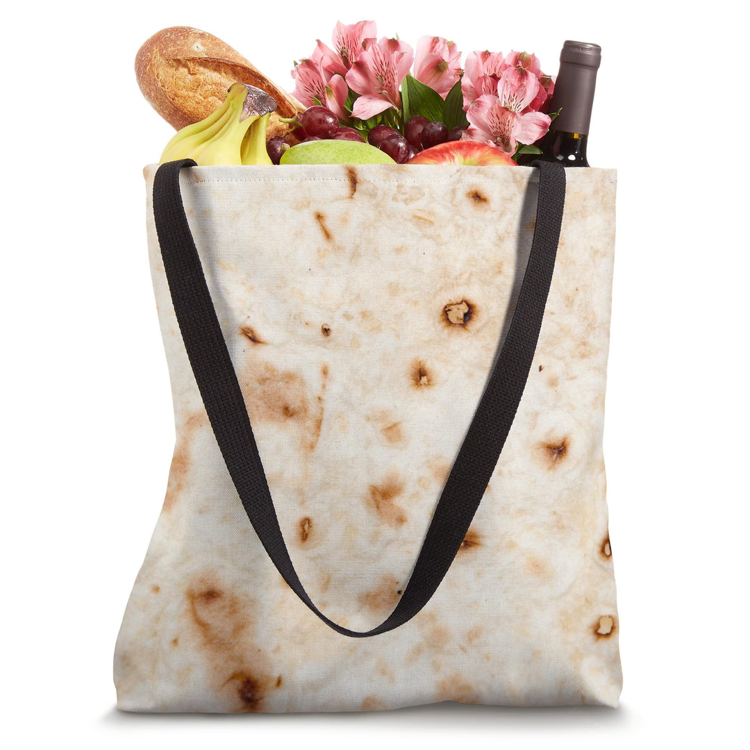 Tortilla Taco Wrap Funny Mexican Food Lovers Tote Bag