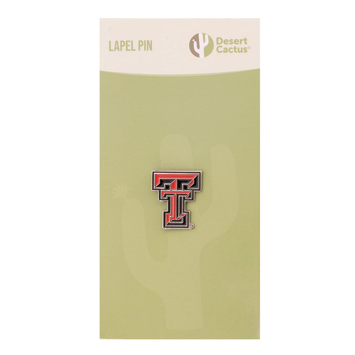 Desert Cactus Texas Tech University Lapel Pin TTU Red Raiders Made of Metal for Formal Wear, Bag and Hat Jewelry, and Tie Tack (Pin A)