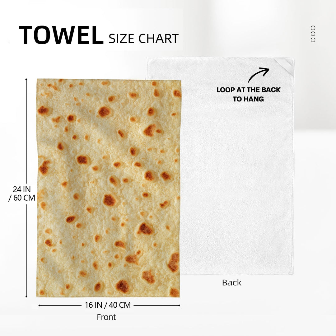 Tortilla Kitchen Towels Decorative Set of 2, Soft Absorbent Dish Towels Hand Towels for Kitchen Farmhouse Holiday Home Decorations