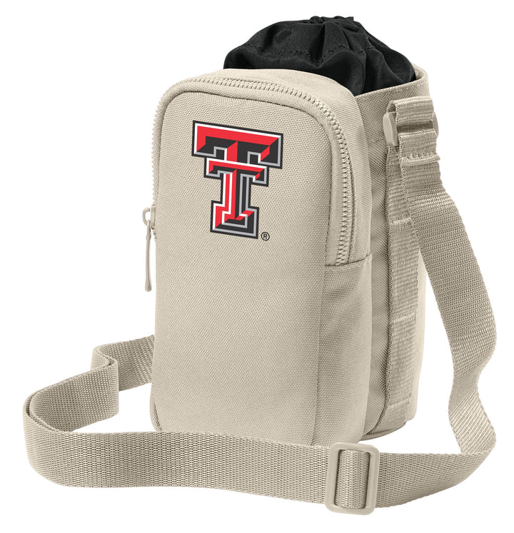 Broad Bay Texas Tech Water Bottle Holder Crossbody Bag - Travel, Sports, or Workouts for TTU Red Raiders Fans and Alumni, Men or Women