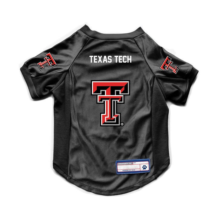 Littlearth NCAA Texas Tech Red Raiders Stretch Pet Jersey, Team Color, Large