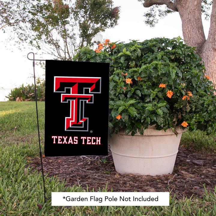 Desert Cactus Texas Tech University TTU Garden Flag – 19 x 12 Inch Texas Tech Red Raiders Banner, for Outdoor Display and Events (Design G)