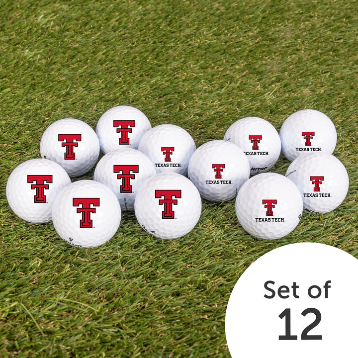 Desert Cactus Texas Tech University Golf Balls 12 Pack – TTU Red Raiders Full Color Dozen – Officially Licensed Sport Team Accessory