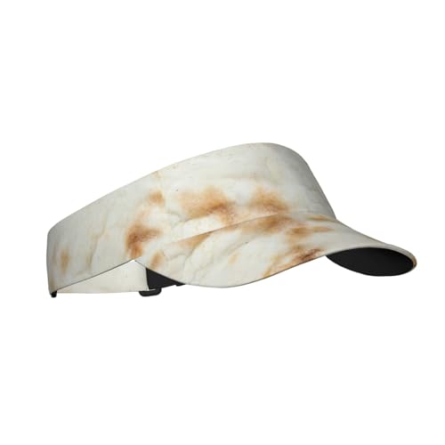 Giant Flour Tortilla Taco Hats Sunscreen Visor Cap Adjustable Sun Hat Sports Cap Empty Top Baseball Cap for Beach Pool Golf Black