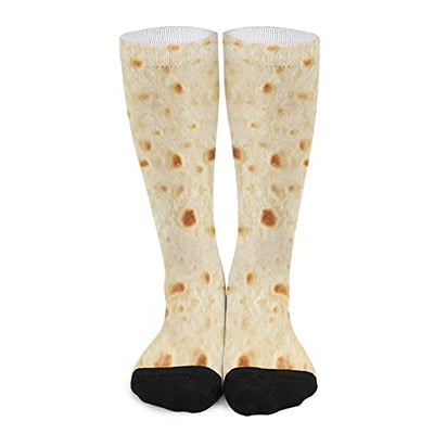 Tortilla Taco Burritos Socks for Women Socks for Men Crew Socks for Boys Mid Socks for Girls Stocking Stuffers for Teens Casual Athletic Sport Dress Socks