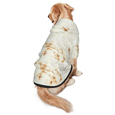 Giant Flour Tortilla Taco Pet Dog Hoodie Costume Pets Wear Hoodies Winter Coat Cloth Sweaters Sweatshirts Jacket Pullover