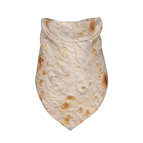 Tortilla Dog Bandanas,Dog Bandanas Scarf Triangle Bibs Kerchief Flannel Thicken Cotton Bandana for Small Medium Large Dogs and Cats