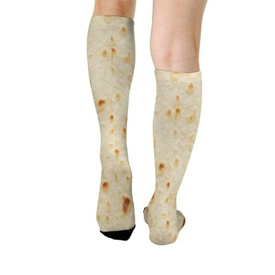 Mid-Calf Casual Socks,Tortilla Texture Breathable Athletic Running Socks Fashion Sport Socks For Women Men