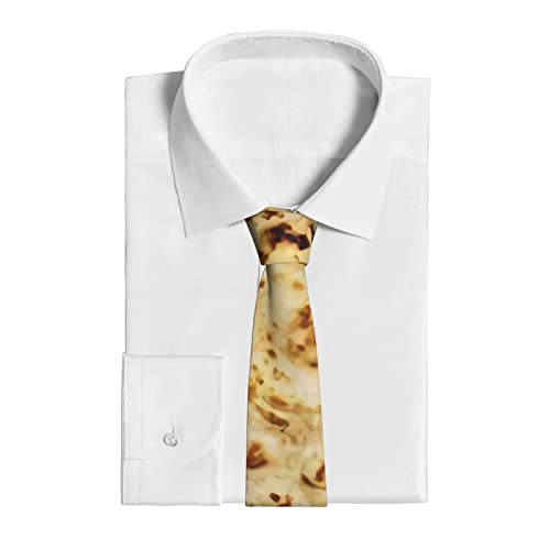 Topnuguri Burritos Giant Flour Tortilla Taco Men'S Necktie Vintage Neck Tie Classic Skinny Ties Gifts For Weddings Groom