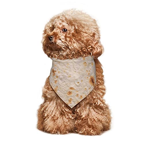 Tortilla Dog Bandanas,Dog Bandanas Scarf Triangle Bibs Kerchief Flannel Thicken Cotton Bandana for Small Medium Large Dogs and Cats