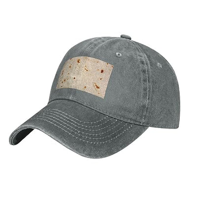 Funny Burritos Tortilla Baseball Cap Cowboy Hat for Men Women,Adjustable Classic Hats Caps,Dad Golf Hat
