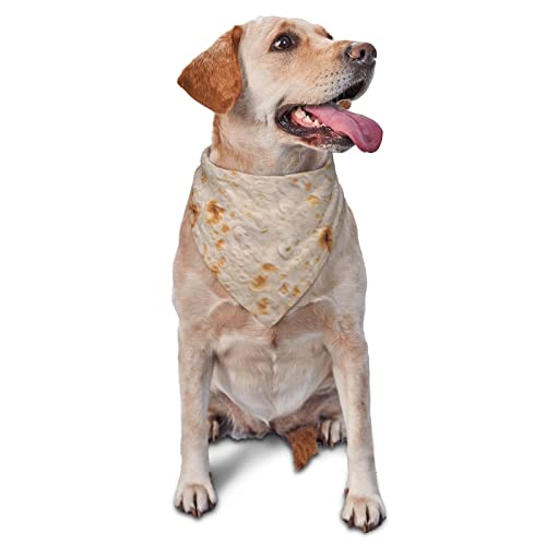 Tortilla Dog Bandanas,Dog Bandanas Scarf Triangle Bibs Kerchief Flannel Thicken Cotton Bandana for Small Medium Large Dogs and Cats