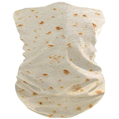 MNSRUU Neck Gaiter Portable Neck Cover Man Woman Tortilla Burrito Balaclava Face Cover Scarf For Winter Warmer