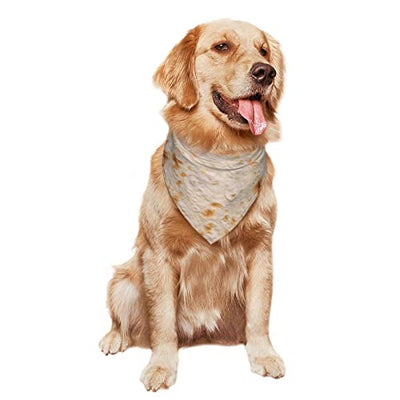 Tortilla Dog Bandanas,Dog Bandanas Scarf Triangle Bibs Kerchief Flannel Thicken Cotton Bandana for Small Medium Large Dogs and Cats