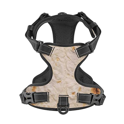 Tortilla Tactical Dog Harness for Small Medium Large Dogs No Pull Adjustable Pet Harness Reflective Easy Control Pet Vest Military Service Dog Harnesses-Medium