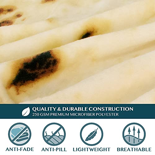 PAVILIA Premium Fleece Blanket with Sleeves for Women Men Adult, Wearable Blanket Warm Cozy, Super Soft Sleeved Throw with Arm, Gift for Women Mom Wife (Burrito Beige, Kangaroo Pocket)