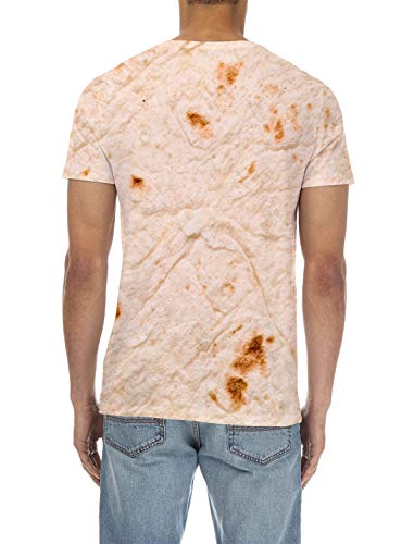 CosyBright Men's Short Sleeve Crew Neck T-Shirt Tortilla 3D Print Tee Shirts