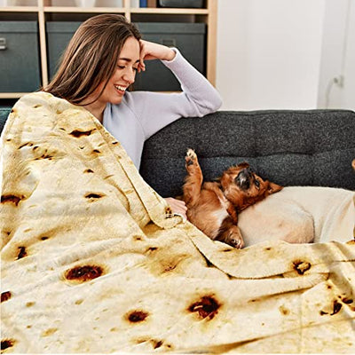 Shesyuki Oversized Fleece Flannel Blanket-120x120inch Tortilla Extra Large Size Soft Cozy Blankets for Bed, Sofa, Couch, Travel, Camping, Picnic, Outdoor Share with Family, Friends